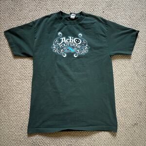 vintage y2k 2000s adio footwear skate shirt green medium emo grunge goth
